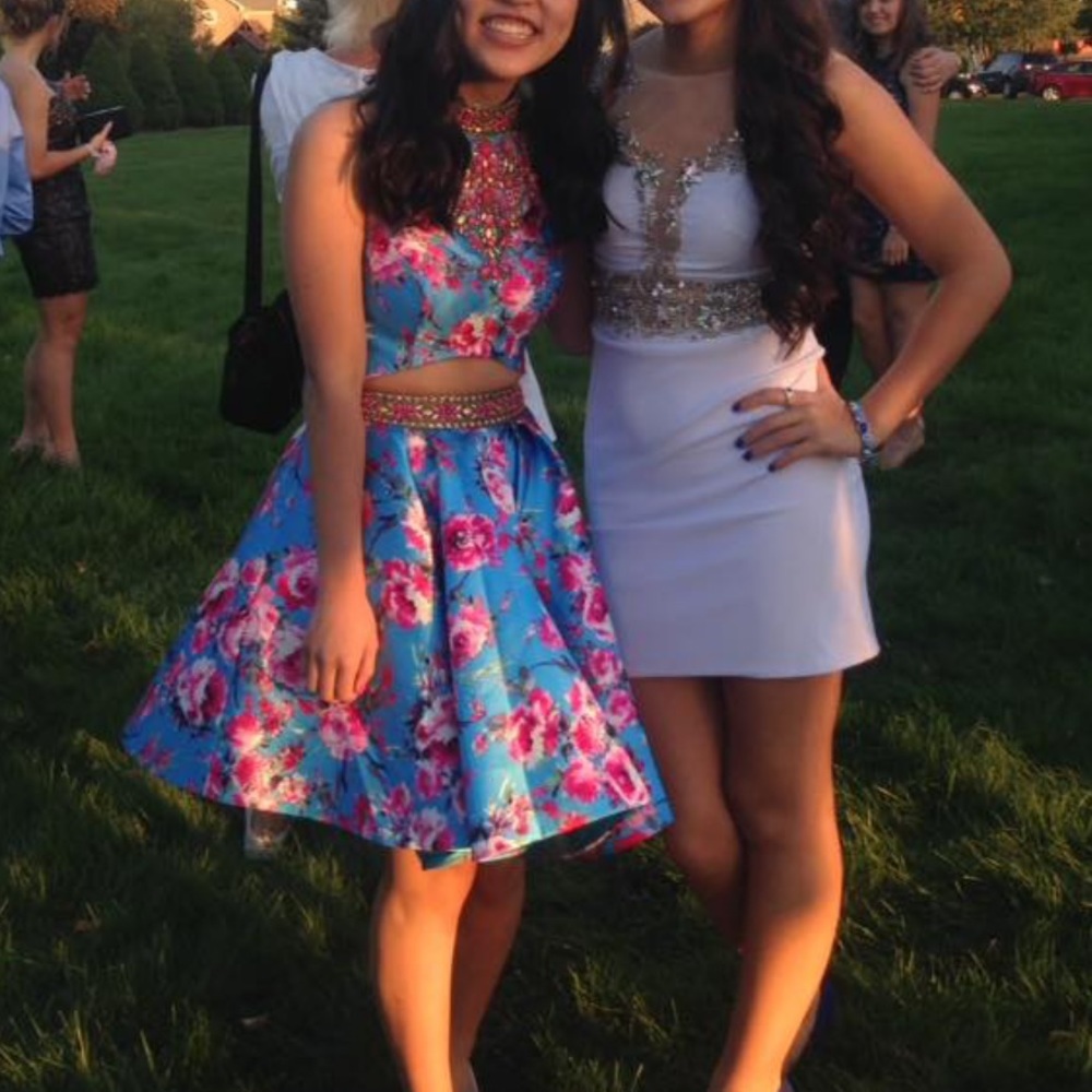 blue homecoming dress